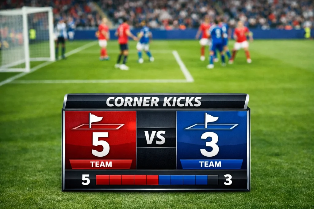 Total de saques de esquina: reglas y ejemplos